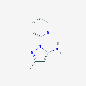 molecular formula C9H10N4 B108553 3-methyl-1-(pyridin-2-yl)-1H-pyrazol-5-amine CAS No. 19541-96-9