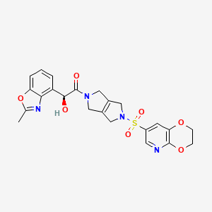 molecular formula C23H22N4O7S B10855309 (R)-FT709 