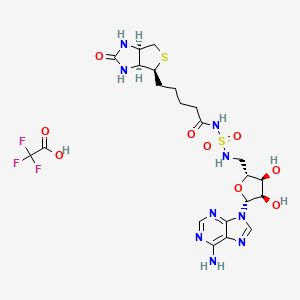 molecular formula C22H30F3N9O9S2 B10855311 Bio-ams tfa 
