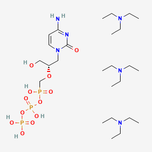 molecular formula C26H61N6O12P3 B10855337 Cidofovir diphosphate tri(triethylamine) 