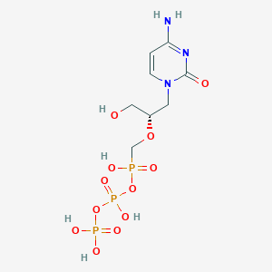 molecular formula C8H16N3O12P3 B10855340 Cidofovir diphosphate 