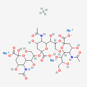 molecular formula C34H54N3Na3O25 B10855352 Colominic acid (sodium salt) 