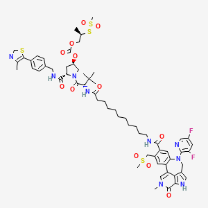 molecular formula C61H75F2N9O12S4 B10855369 PROTAC BRD4 Degrader-11 