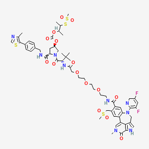 molecular formula C59H71F2N9O15S4 B10855373 PROTAC BRD4 Degrader-10 