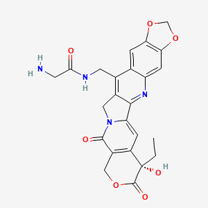 molecular formula C24H22N4O7 B10855379 Gly-7-MAD-MDCPT 