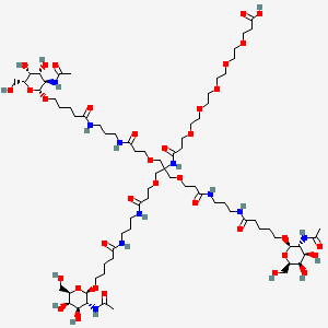 molecular formula C75H134N10O35 B10855413 tri-GalNAc-COOH 
