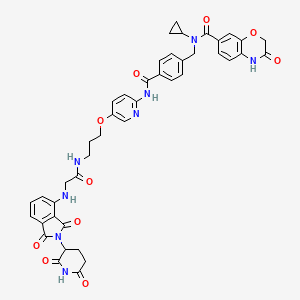 molecular formula C43H40N8O10 B10855503 MS159 