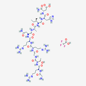 molecular formula C51H87F3N24O17 B10855517 PKI (14-24)amide TFA 