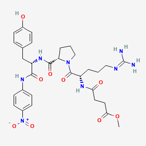 molecular formula C31H40N8O9 B10855543 MeO-Suc-Arg-Pro-Tyr-pNA 