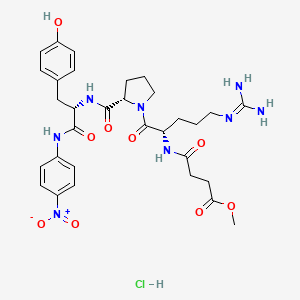 molecular formula C31H41ClN8O9 B10855602 MeO-Suc-RPY-pNA (hydrochloride) 