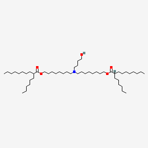 molecular formula C52H103NO5 B10855727 8-[8-(2-hexyldecanoyloxy)octyl-(4-hydroxybutyl)amino]octyl 2-hexyldecanoate 