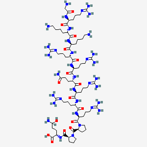 molecular formula C70H133N35O16 B10855787 Hiv-1 tat (48-60) 