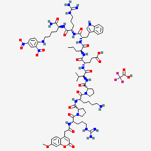molecular formula C80H111F3N22O22 B10855790 NFF-3 Trifluoroacetate 