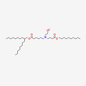 molecular formula C40H79NO5 B10855836 2-Octyldecyl 6-[(4-decoxy-4-oxobutyl)-(2-hydroxyethyl)amino]hexanoate 