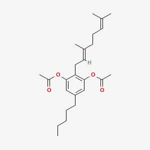 molecular formula C25H36O4 B10855860 Cannabigerol diacetate 