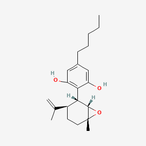 molecular formula C21H30O3 B10855901 1(R),2(S)-epoxy Cannabidiol 