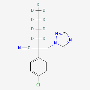 molecular formula C15H17ClN4 B10855910 Myclobutanil-d9 
