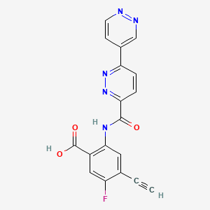 molecular formula C18H10FN5O3 B10855968 STING agonist-34 