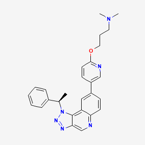 molecular formula C27H28N6O B10855995 ATM Inhibitor-7 