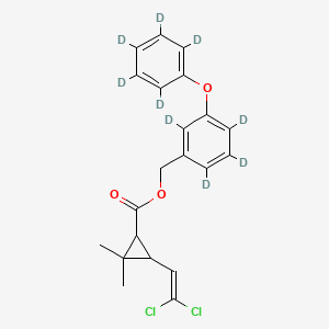 molecular formula C21H20Cl2O3 B10856056 Permethrin-d9 