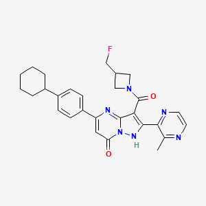 molecular formula C28H29FN6O2 B10856070 GNE-7883 