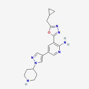 molecular formula C19H23N7O B10856089 SLC-391 CAS No. 1783825-18-2