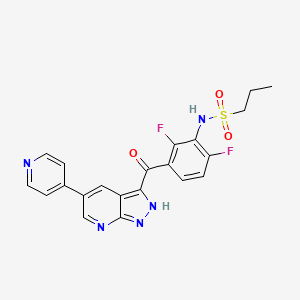 molecular formula C21H17F2N5O3S B10856180 Darizmetinib CAS No. 2369583-33-3