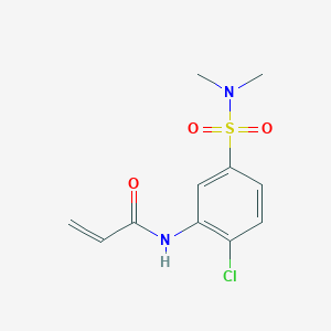 molecular formula C11H13ClN2O3S B10856192 EN450 
