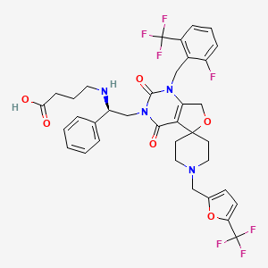 molecular formula C36H35F7N4O6 B10856235 Merigolix CAS No. 1454272-94-6