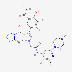 molecular formula C29H28ClF3N8O4 B10856262 OICR12694 