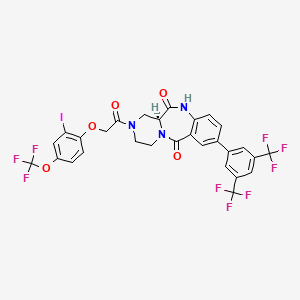 molecular formula C29H19F9IN3O5 B10856311 RXFP2 agonist 2 