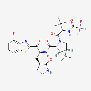 molecular formula C30H35F4N5O5S B10856404 TKB245 
