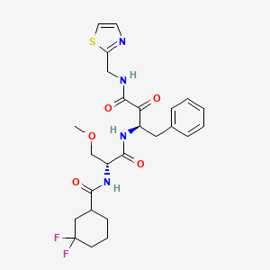 molecular formula C25H30F2N4O5S B10856434 Simnotrelvir 