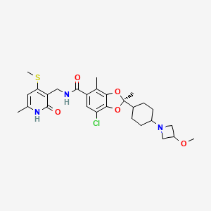 molecular formula C28H36ClN3O5S B10856435 Tulmimetostat CAS No. 2567686-02-4