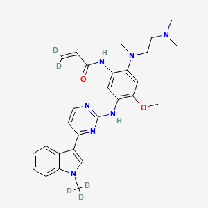 molecular formula C28H33N7O2 B10856489 Dosimertinib CAS No. 2403760-70-1