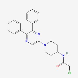 molecular formula C23H23ClN4O B10856532 Skp2 inhibitor 1 