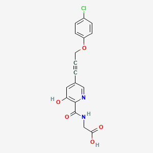 molecular formula C17H13ClN2O5 B10856561 DDO-3055 CAS No. 1842340-93-5