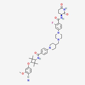 molecular formula C45H54FN7O6 B10856612 Luxdegalutamide CAS No. 2750830-09-0