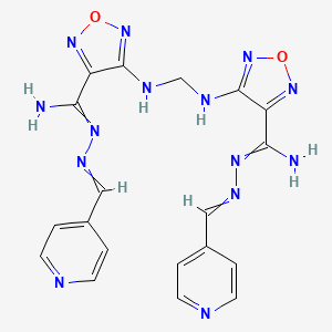 molecular formula C19H18N14O2 B10856650 3CL protease (Mpro) inhibitor M3 