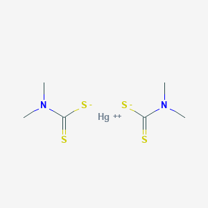molecular formula C6H12HgN2S4 B108567 Mercuric dimethyldithiocarbamate CAS No. 15415-64-2