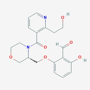 molecular formula C20H22N2O6 B10856709 Osivelotor CAS No. 2417955-18-9