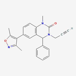 molecular formula C23H21N3O2 B10856715 PROTAC BRD4-binding moiety 1 CAS No. 2101200-10-4