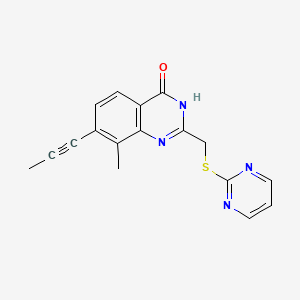 molecular formula C17H14N4OS B10856822 PARP11 inhibitor ITK7 