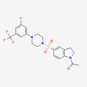 molecular formula C21H21F4N3O3S B10856843 JH-Lph-28 
