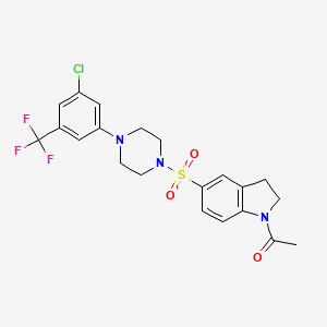 molecular formula C21H21ClF3N3O3S B10856846 JH-Lph-33 