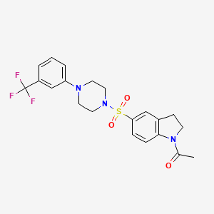 molecular formula C21H22F3N3O3S B10856879 LpxH-IN-AZ1 
