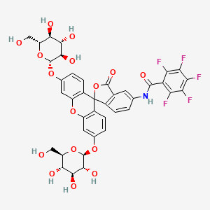 molecular formula C39H32F5NO16 B10856897 PFB-FDGlu 