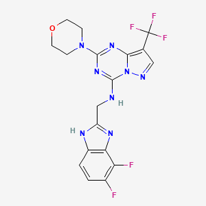 molecular formula C18H15F5N8O B10856903 Cdk12-IN-5 