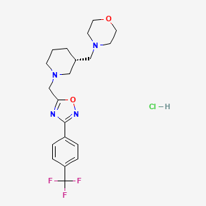 molecular formula C20H26ClF3N4O2 B10856926 (R)-V-0219 hydrochloride 