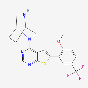 molecular formula C20H19F3N4OS B10856952 KRAS G12D inhibitor 14 